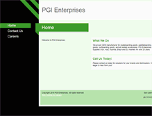 Tablet Screenshot of pgienterprises.com